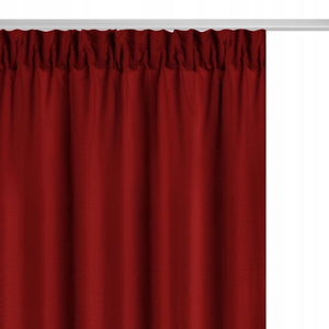 Curtain 140 x 270 Decorative Tape Viva Red