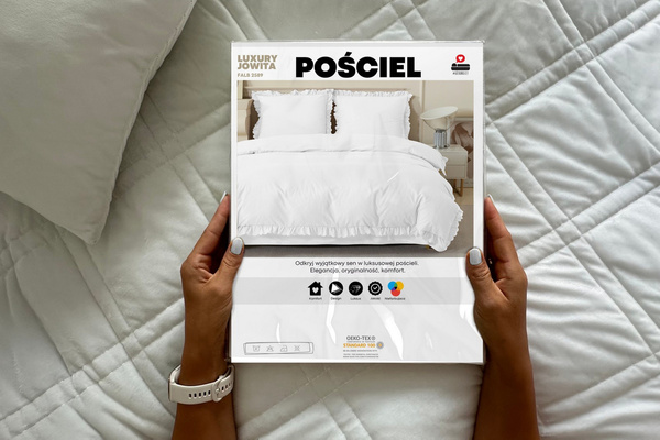 Pościel 160 x 200 4cz z Falbaną Luxury Jowita 08