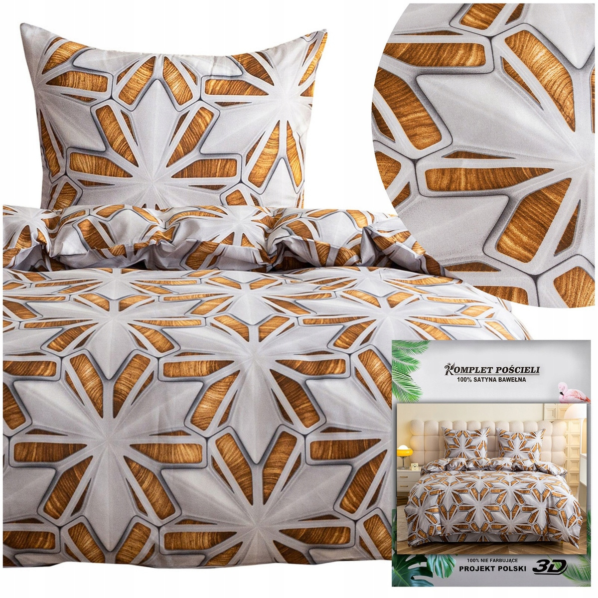Pościel Maria geometryczna – unikalne wzornictwo 3D