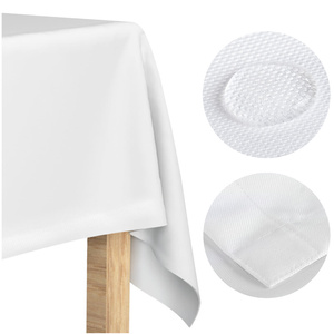 Obrus 140x200 Plamoodporny Klasyczny Elegant Biały