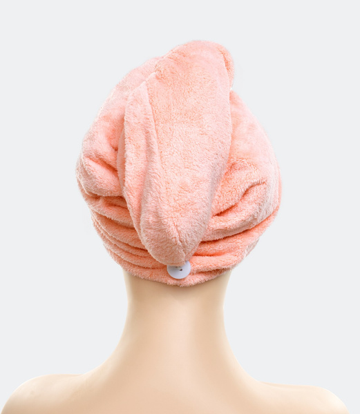 Turban 65 x 25 Ręcznik Mikrofibra Aki Morela