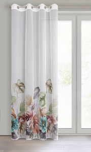 Curtain 140 x 250 Decorative Przel Nikola B+Green