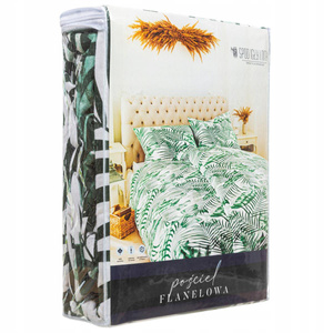 Bedding 160 x 200 3pc Flannel Jungle Green