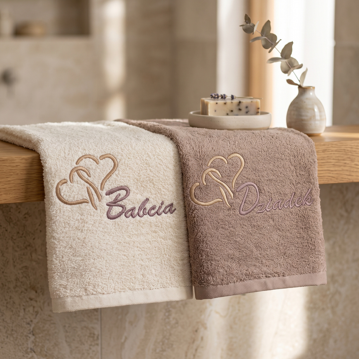 Komplet ręczników LUBA 50x100 frotte – elegancki design i wykończenie