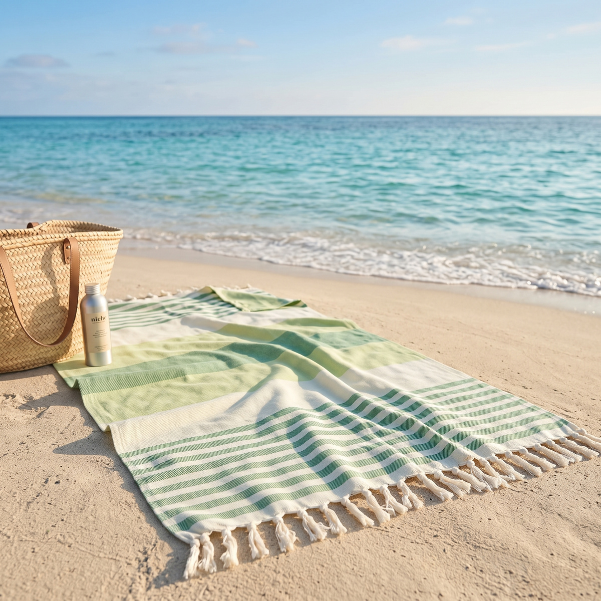 Ręcznik Peri Hamam jako stylowe pareo na plażę