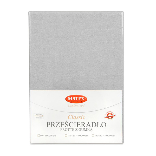 Prześcieradło 70 x 140 z Gumką Frotte CLASSIC 42