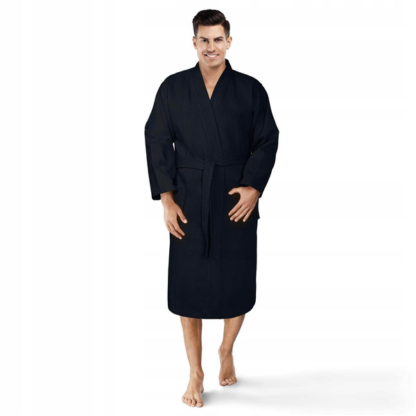 Szlafrok Kimono Gofer Bawełniany Unisex  S/M Gran