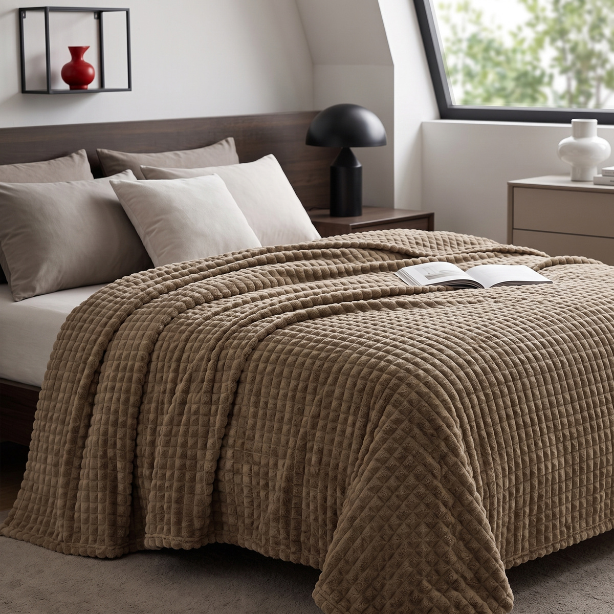 Koc Larysa 200x220 – elegancki wzór tłoczenia