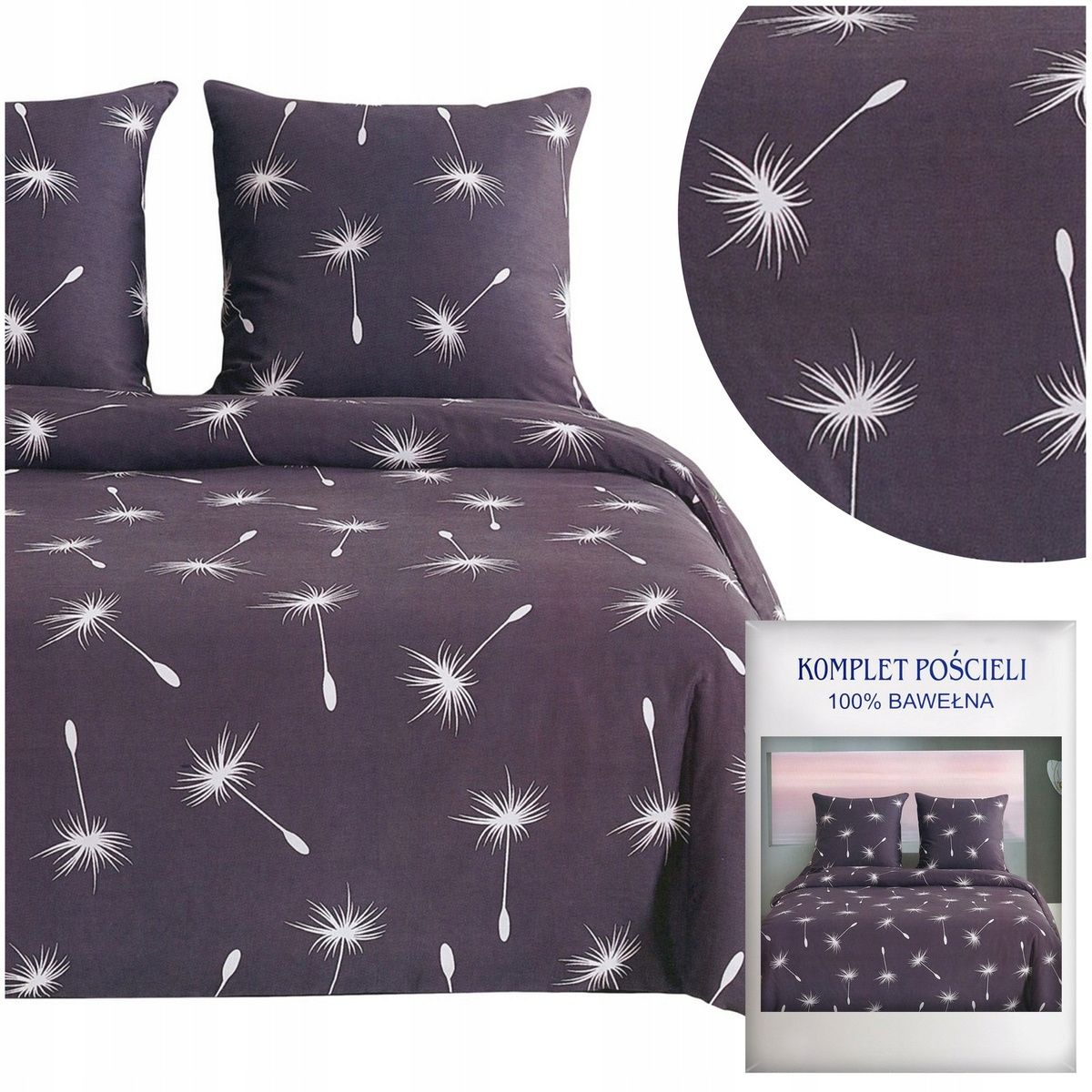 Pościel satynowa AIDA 160x200 naturalna bawełna
