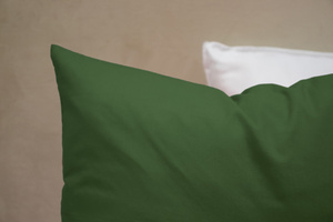 Poszewka Bawełna 50 x 50 Jednolita Ola Zieleń Butelkowa