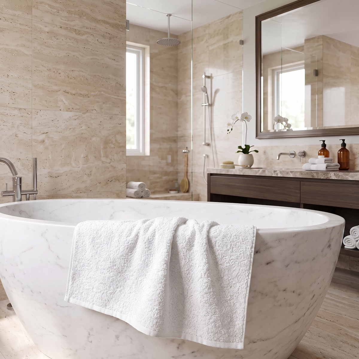 Ręcznik hotelowy kąpielowy Aqua wytrzymałość i trwałość