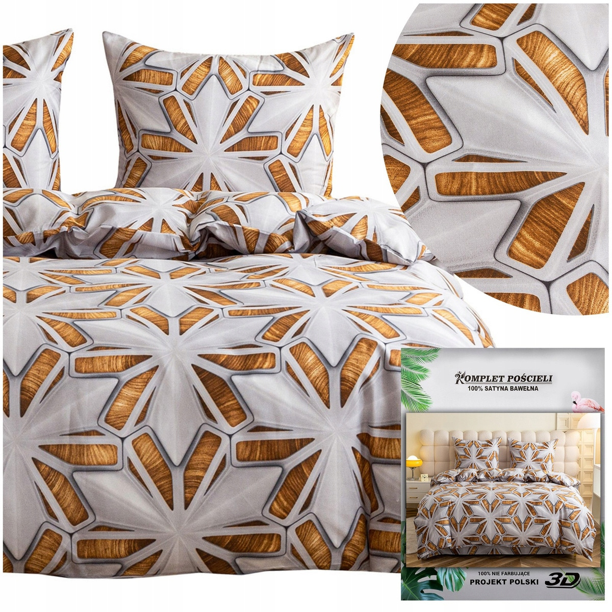 Pościel Maria – geometryczny wzór 3D