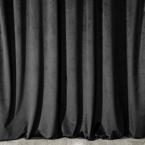 Curtain 140 x 270 Decorative Velvet Melanie Black