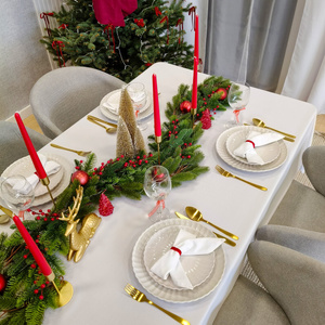 Obrus 150x350 Plamoodporny Surbo Biel