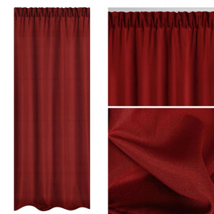 Curtain 140 x 270 Decorative Tape Viva Red