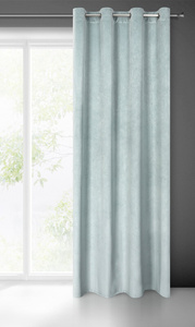 Velvet Lili Curtain 140 x 250 Pinstripe Blue