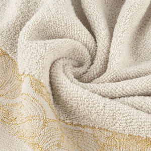 50 x 90 Bath Towel Cotton Agis 02 Beige
