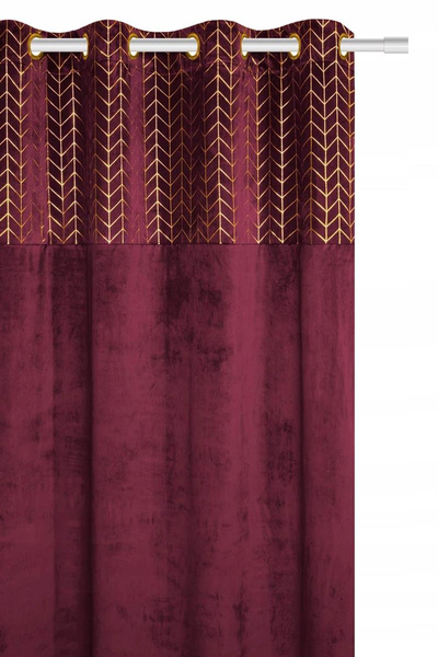 Zasłona 140 x 250 Dekoracyjna Velvet Nord Amarant