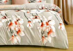 Bedding 200 x 220 3pc Cotton Satin Elway 6279