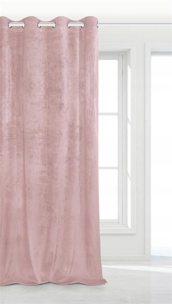 Zasłona 140 x 250 Dekoracyjna Velvet Soft Pudrowy