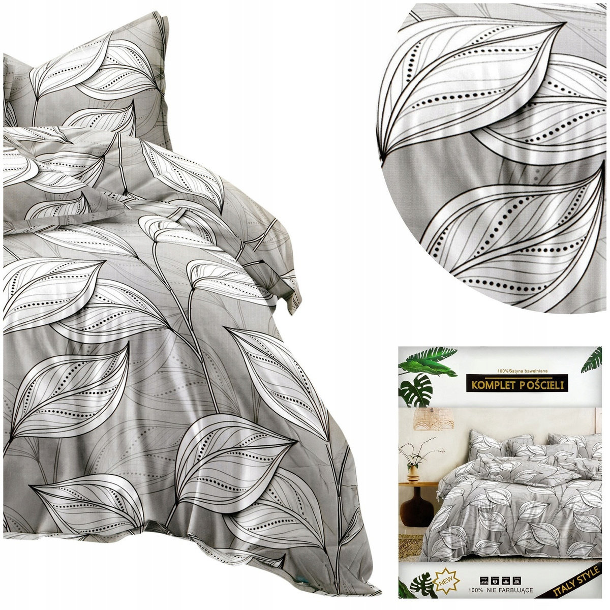 Pościel Dalwin 963 – eleganckie wzornictwo w liście