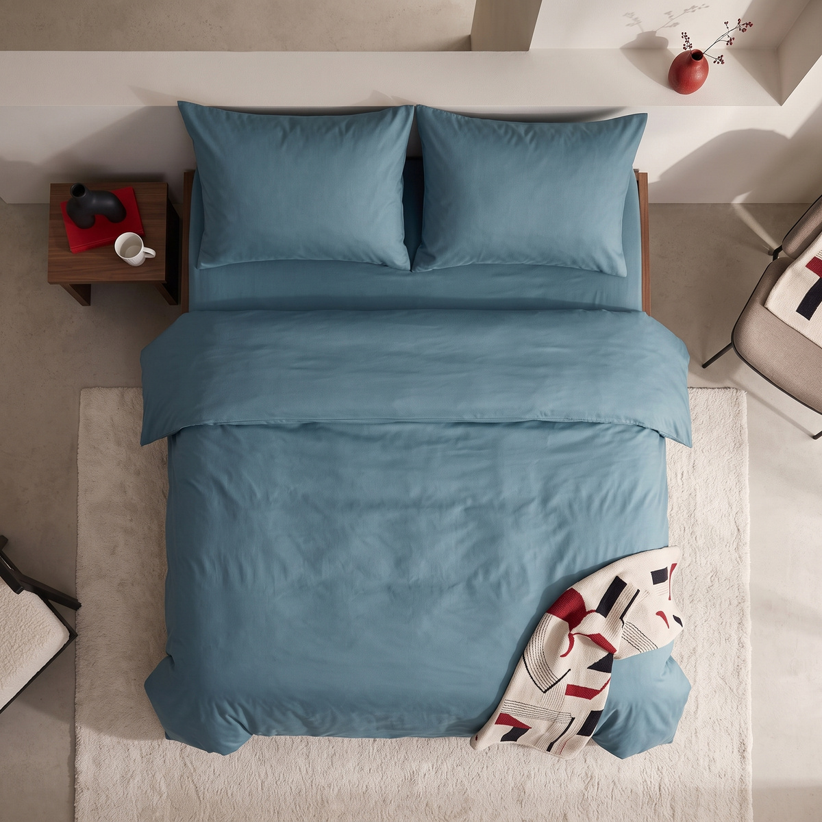 Pościel jednolita dwustronna Nova3 Petrol – elegancki design i kolorystyka