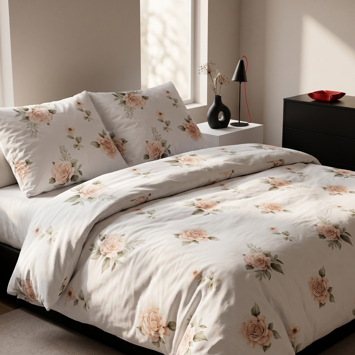 Komplet pościeli VICENZA elegancka prezentacja w sypialni