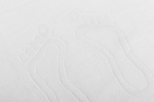 Bathroom rug Sora 50 x 70 01 400 g/m2 White