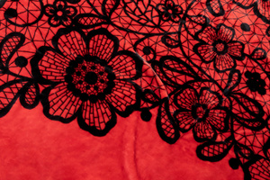 Color Acrylic Blanket No. A-821-1 Flowers 160x210