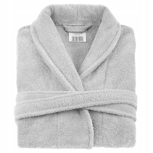 Szlafrok Hotelowy Bawełna Frotte Unisex S/M Szary