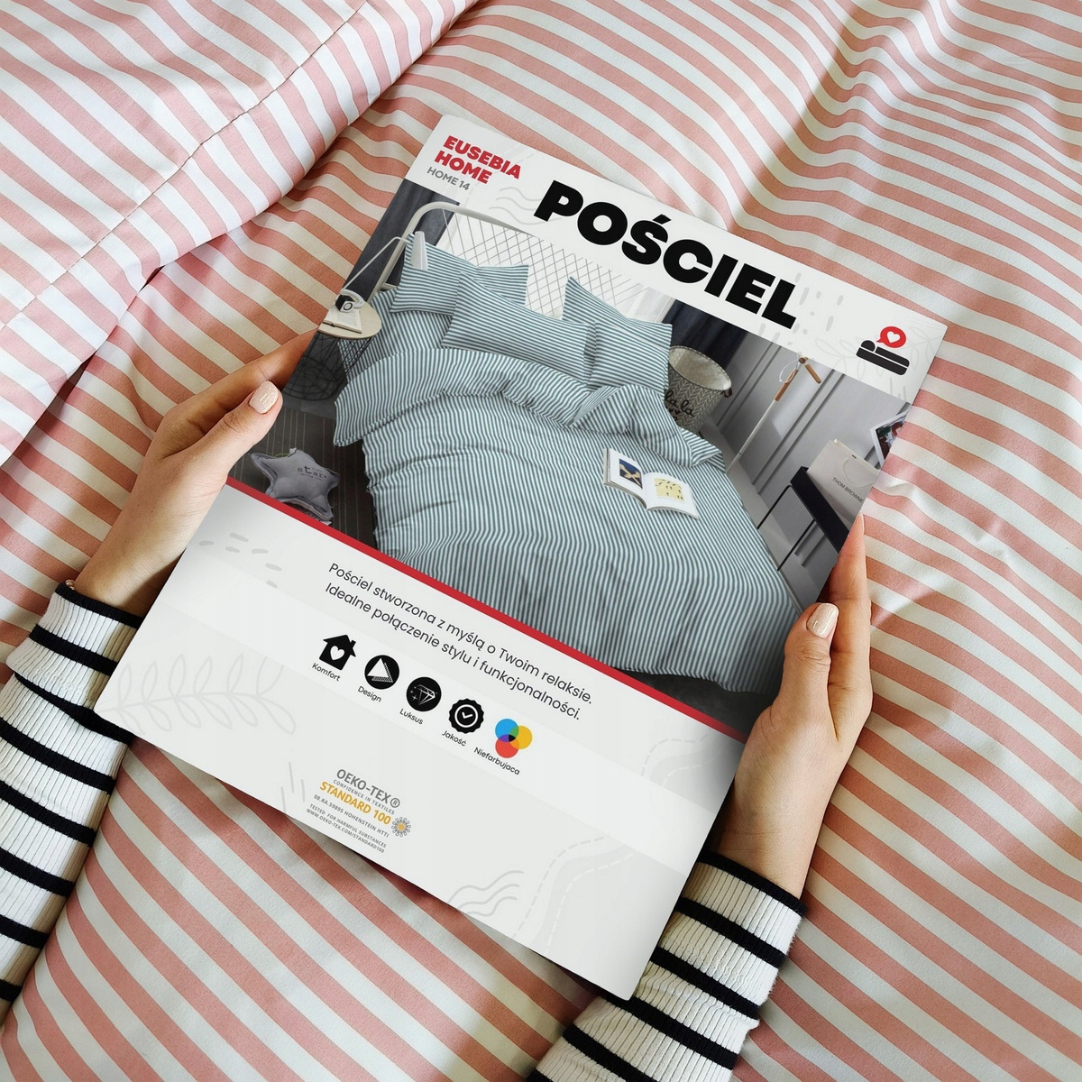 Komplet pościeli Eusebia Home - aranżacja nowoczesnego wnętrza