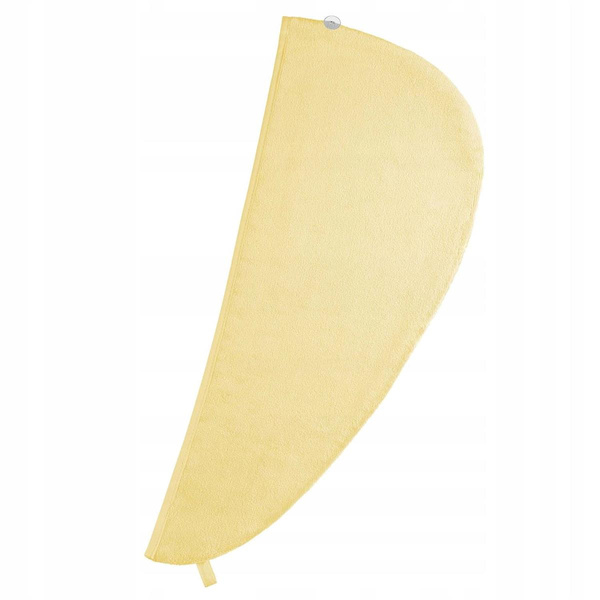 Turban 60 x 24 Ręcznik Welur Bawełna Żółty