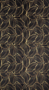 Zasłona Velvet Asteja 140 x 250 Przelotka Czarny